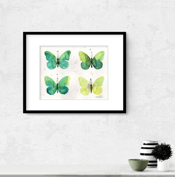 Four Butterflies 5 - Butterfly Art by Kathy Morton Stanion
