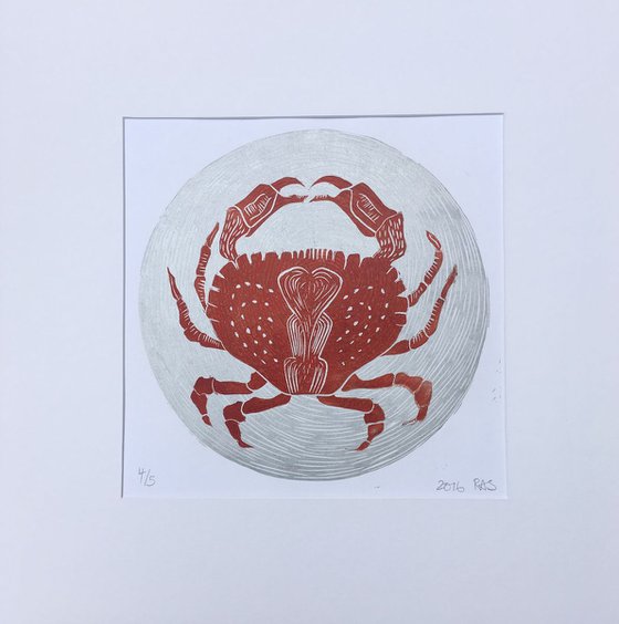 Sea Crab Linocut