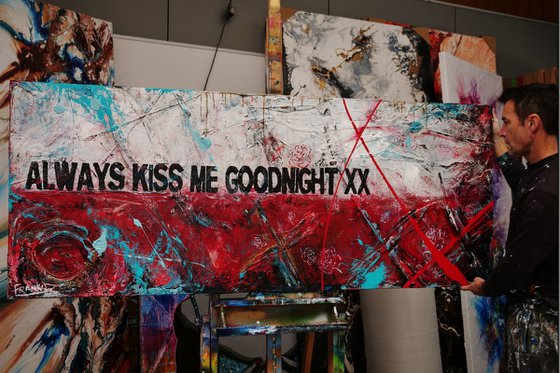 Goodnight Kisses 200cm x 80cm Always Kiss Me Goodnight Urban Pop Art