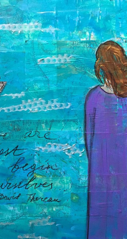 Not till we are completely lost. Seascape by Anya Getter