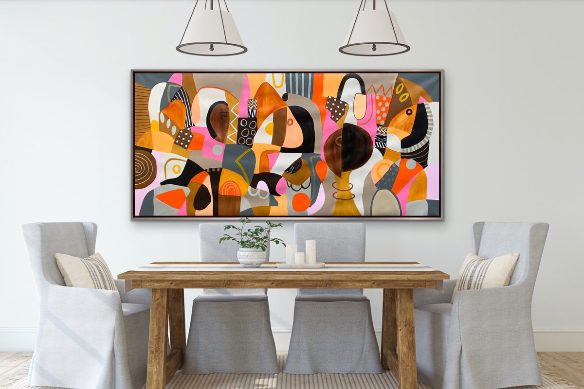 The Party By Rashna Hackett, 72 X 37, Artwork For Sale On Artfinder