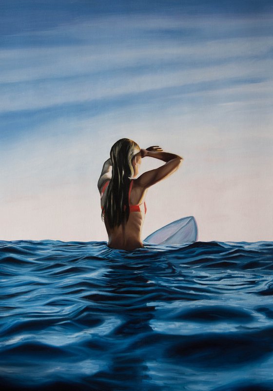 Surf girl, 70*98 cm