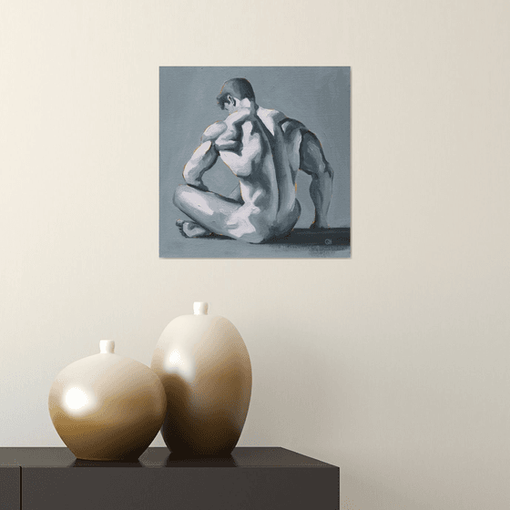 Resting Between Movements - Male nude