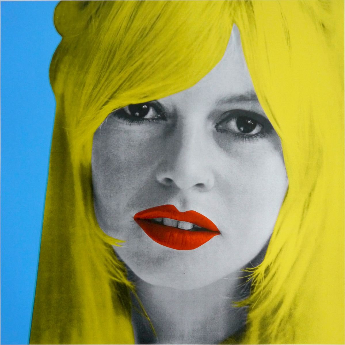 Urban And Pop Portrait Screenprint By David Studwell, 27 X 27, Brigitte Bardot Iii, Original Artwork