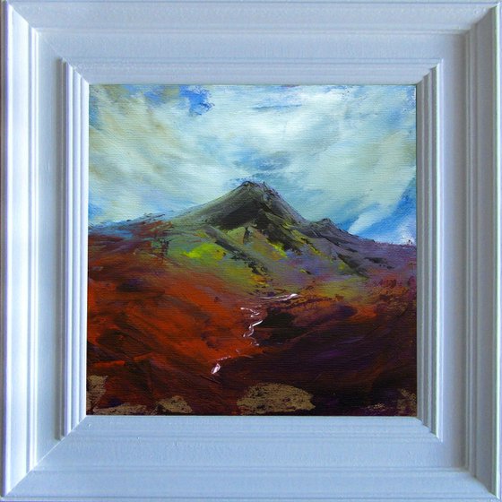 Heather Fell, English mountain landscape painting.