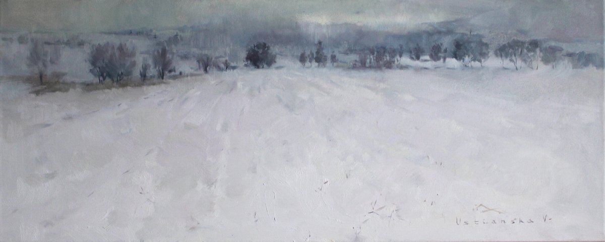 Snowstorm by Vira Ustianska