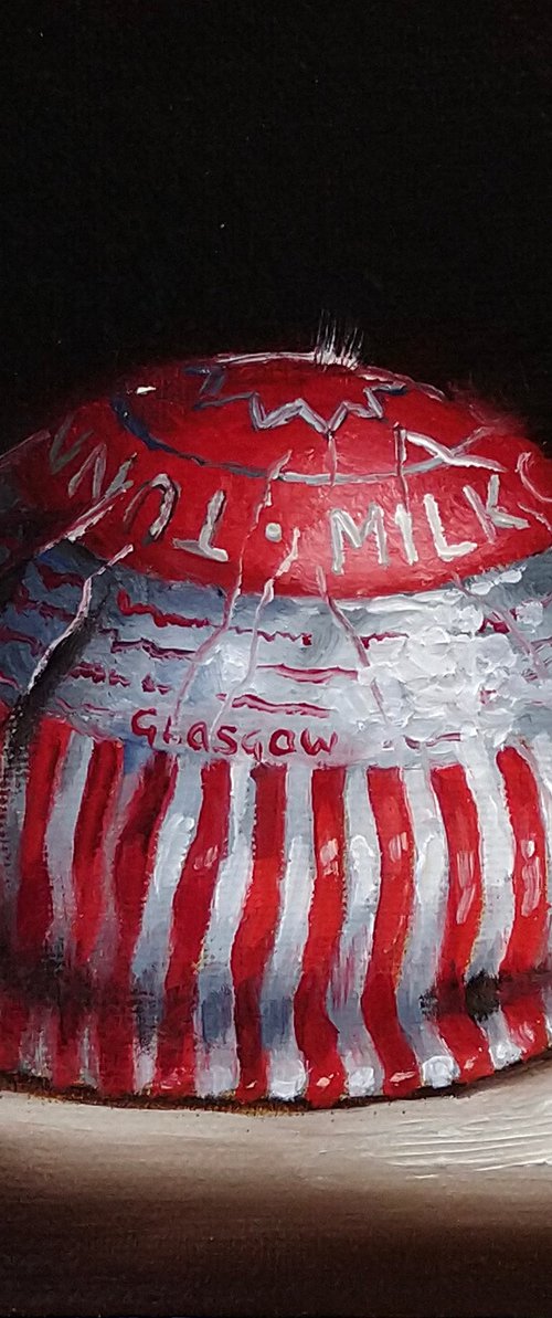 Tunnocks Tea Cake  still life by Jane Palmer Art
