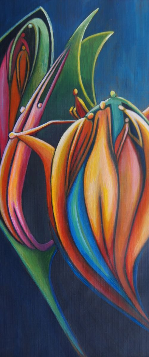 Flower people 2 by Karen Wilcox