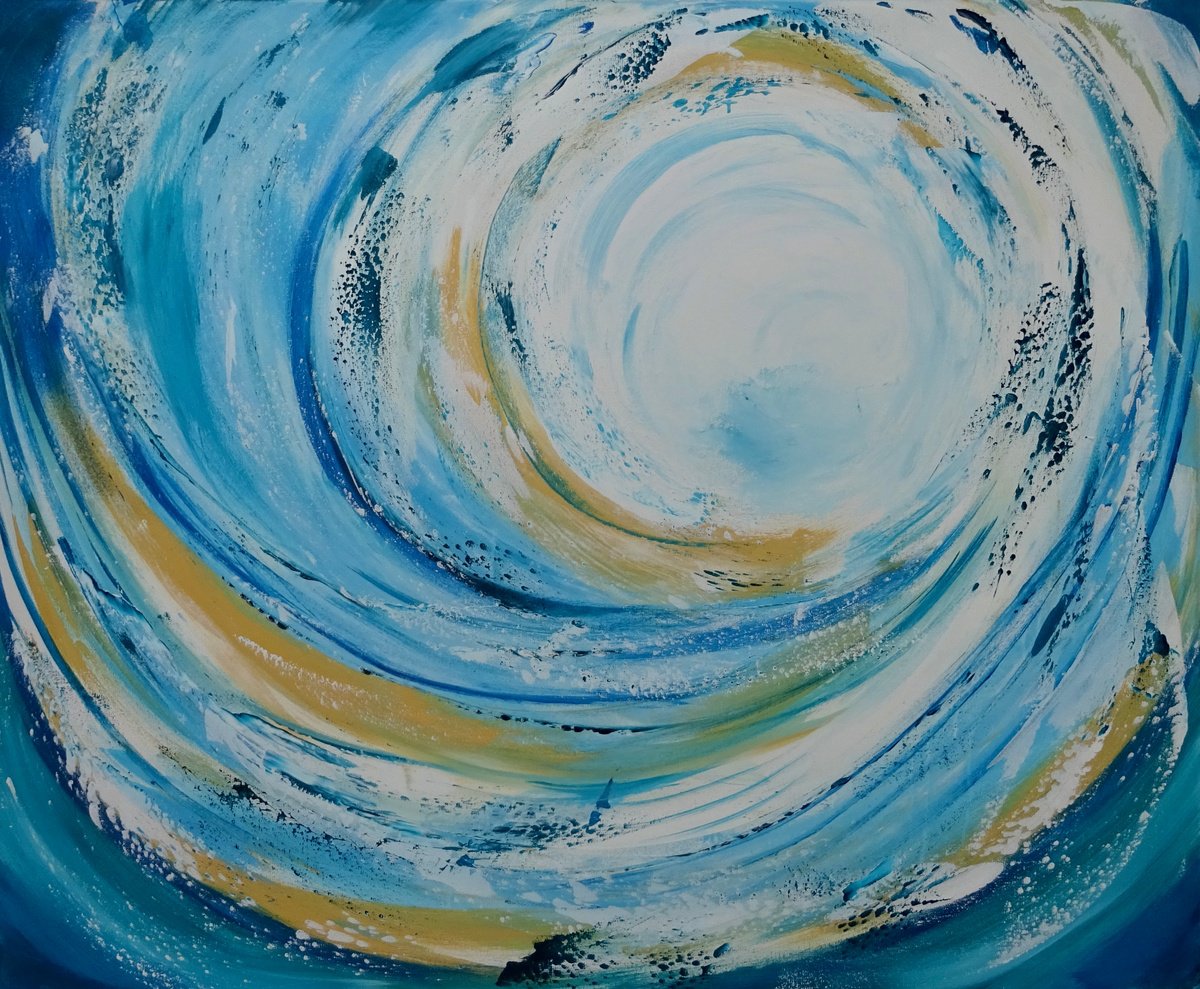 Abstract Acrylic Painting By Mel Davies Original Art, 47 X 39", Expression 2, Original Artwork