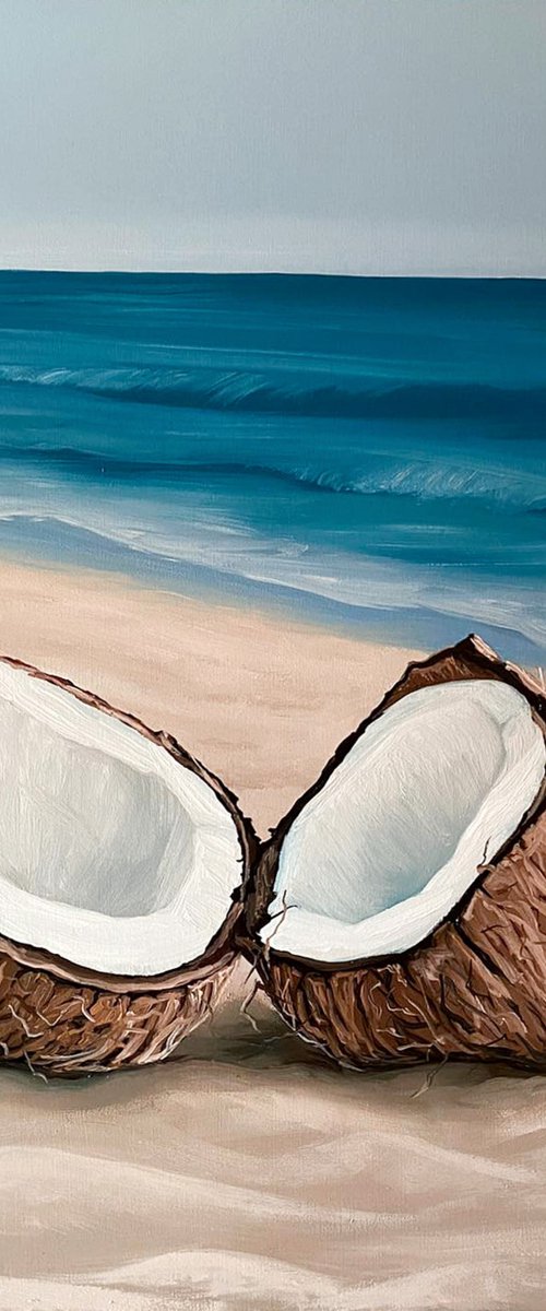 Coconut on the Beach 1 by Elena Adele Dmitrenko