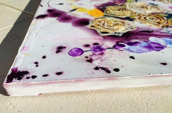 Roseberry Fields Abstract Floral Landscape