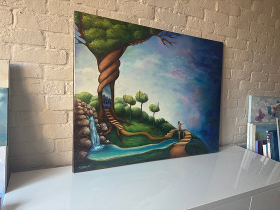 Birth of night (90x70cm)