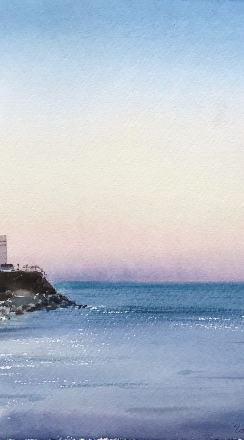 Lighthouse, New Zealand by Eugenia Gorbacheva