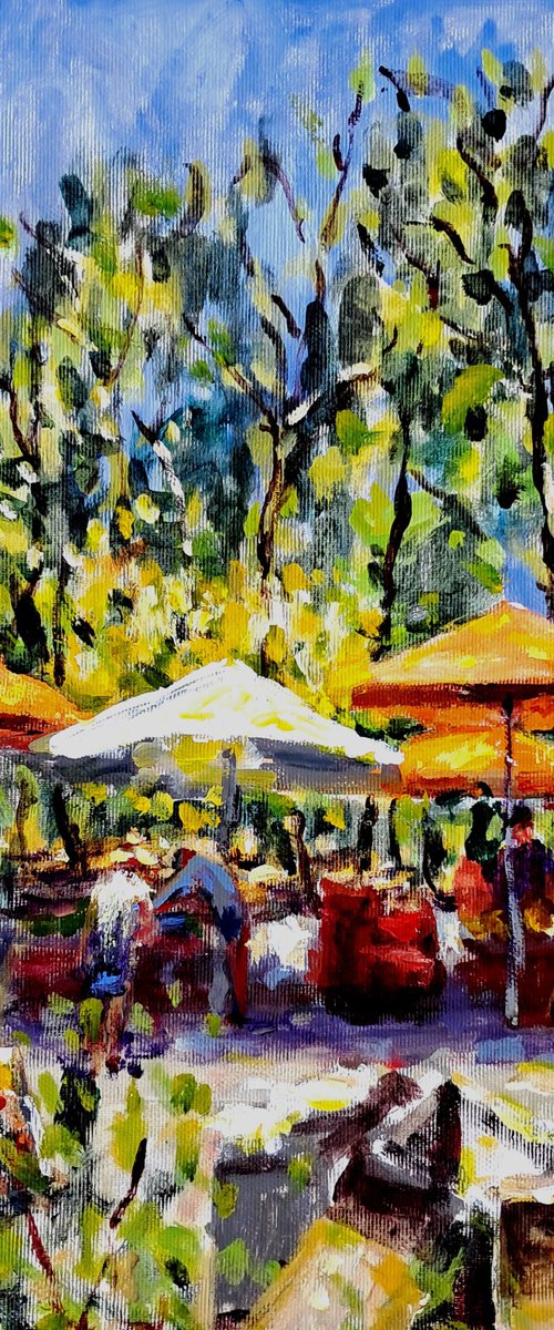 The fruit market by Dimitris Voyiazoglou