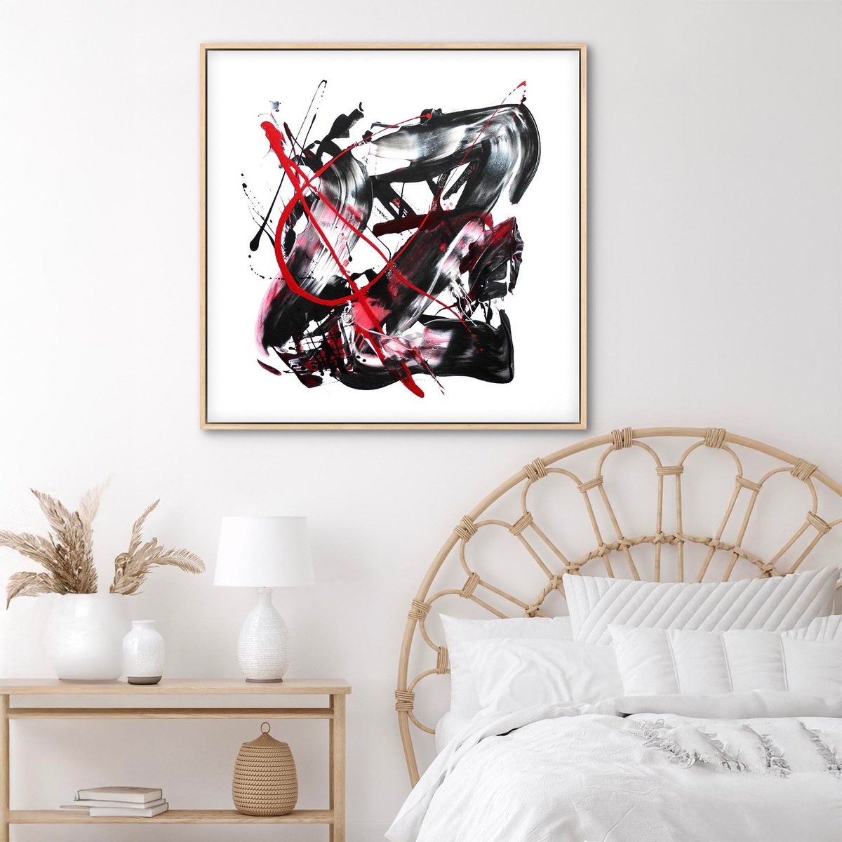 Abstract Acrylic Painting By Paresh Nrshinga Frsa, 40 X 40", Firedance I, Original Artwork