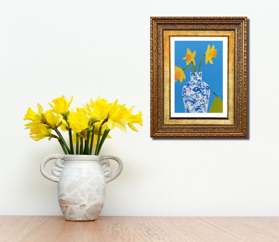 Daffodils in a Chinese Ginger Jar