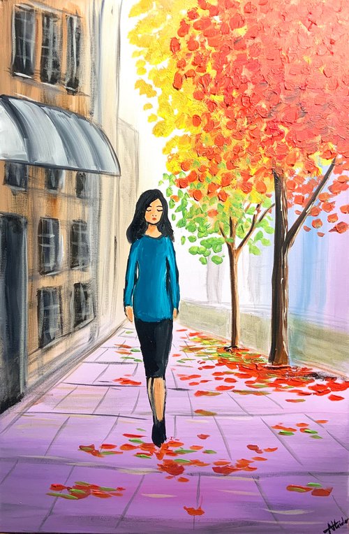 Autumn City Walk by Aisha Haider