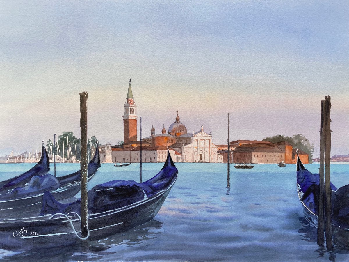 Golden Hour in Venice by Alla Semenova