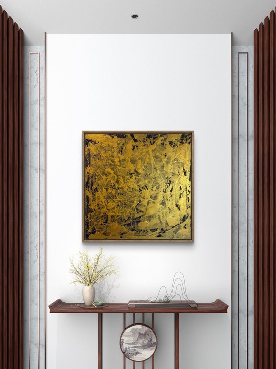 Echoes of Fire 70x70x2 cm