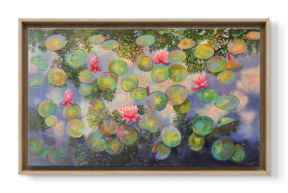 Awakening Heart! Water Lily pond painting