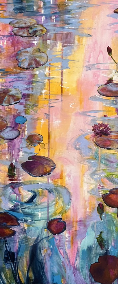 I Love Waterlilies 8 by Sandra Gebhardt-Hoepfner