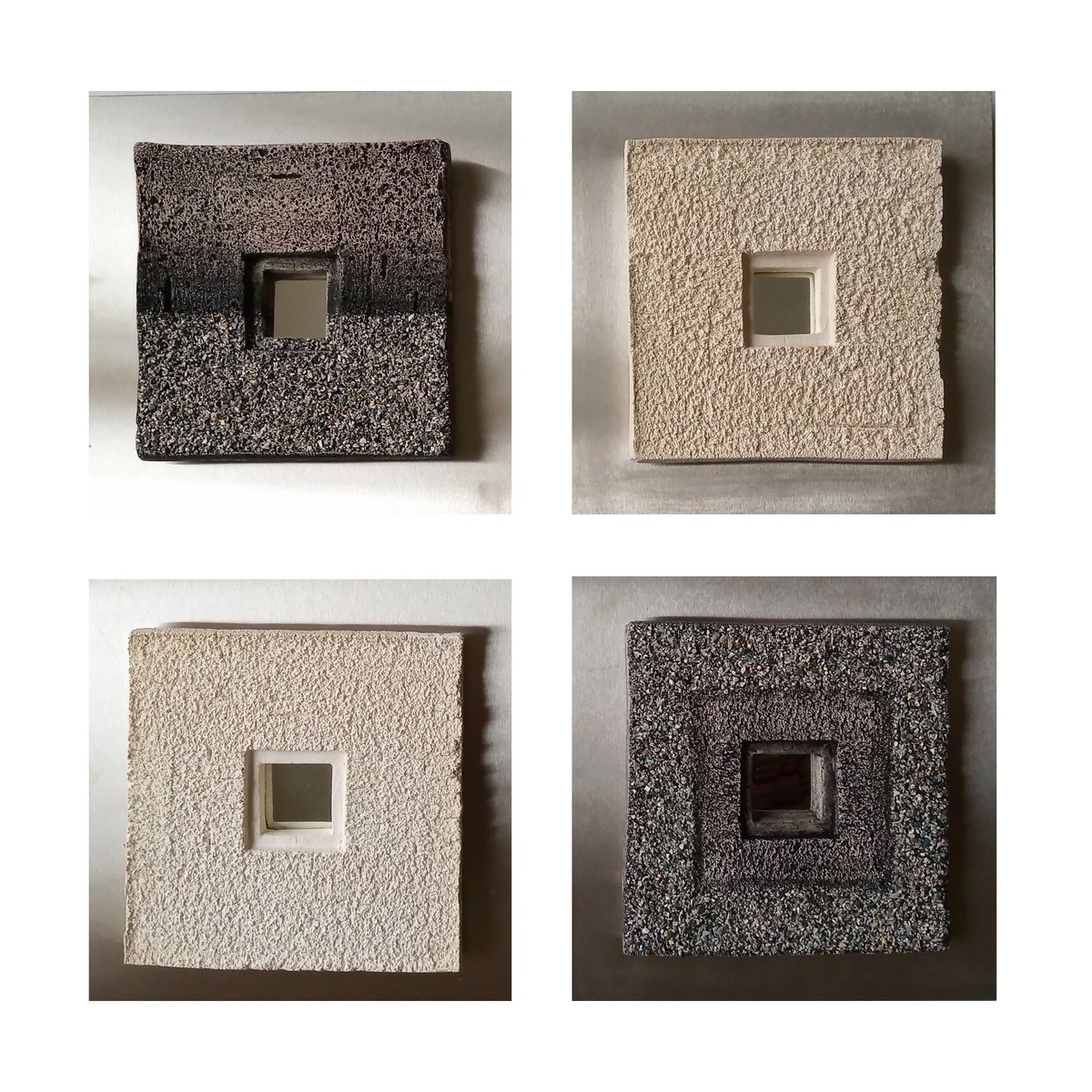 Geometric Abstract Relief By Rossitza Trendafilova, 24 X 24", "Special Occasion", Original Artwork