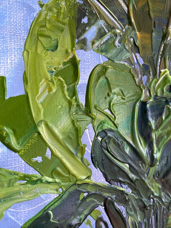 Ubud Banana Palm Study — Plein Air