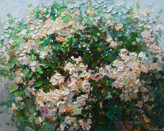 Summer roses #3 Original oil painting