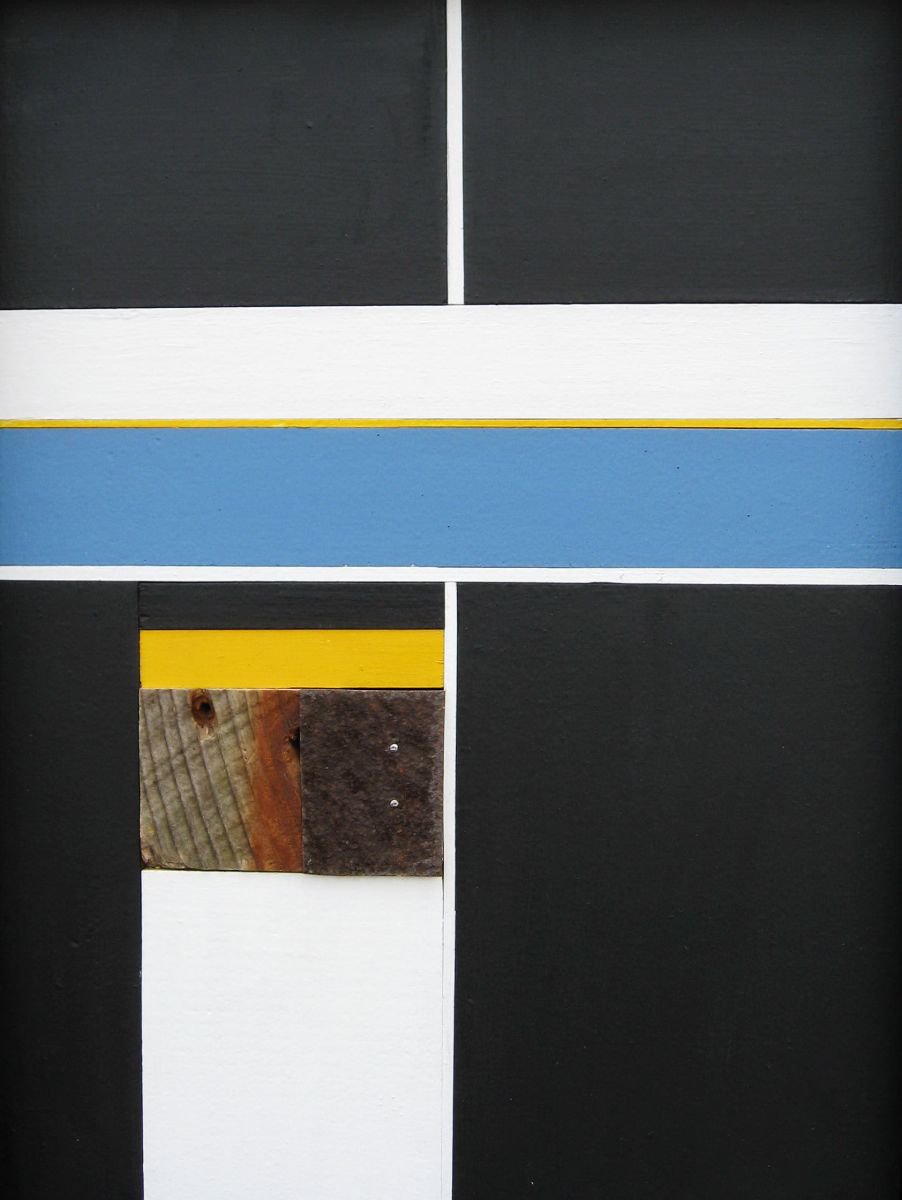 Geometric Abstract Painting By Mark Mazurczyk, 12 X 15", No. 2.28, Original Artwork