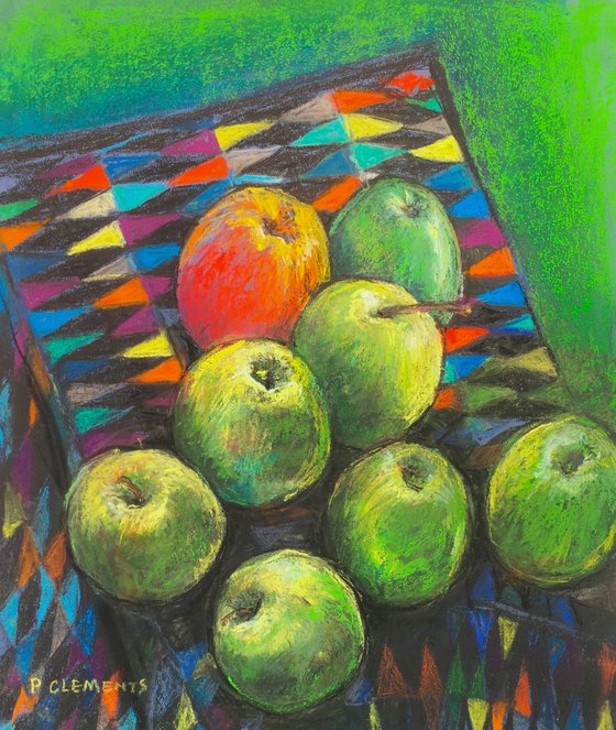 little Green Apples Pastel