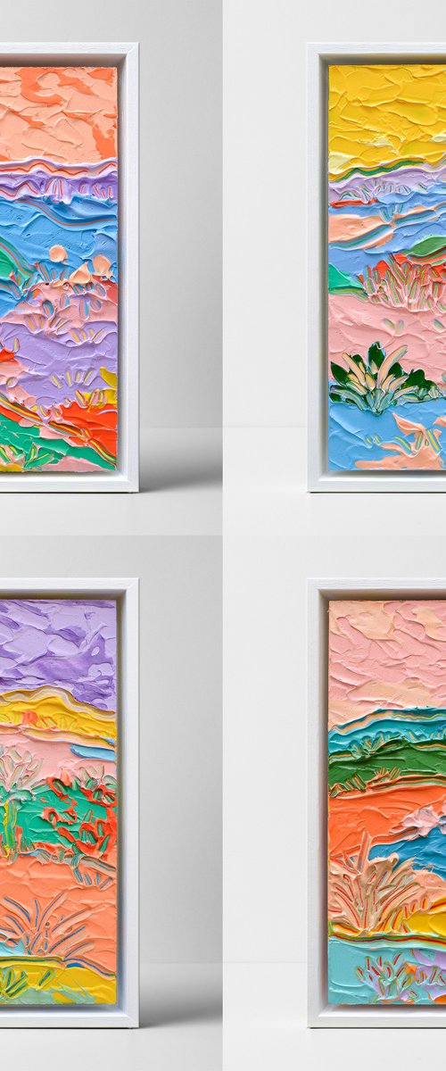 Set of 4 Colour Fields 3 by Joseph Villanueva
