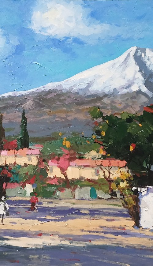 Ararat from the Village by Davit Arstamyan