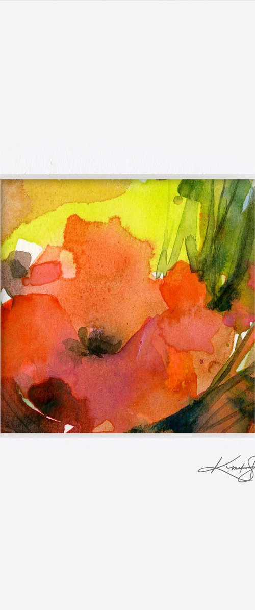 Little Dreams 12 - Small Floral Painting by Kathy Morton Stanion by Kathy Morton Stanion
