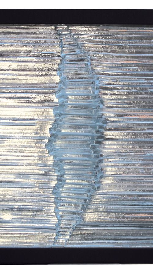 Fusion - Glass relief panel - original work by Veselina Marinova