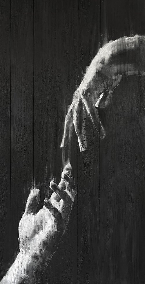 Hands on Burned Wood by Jordan Eastwood