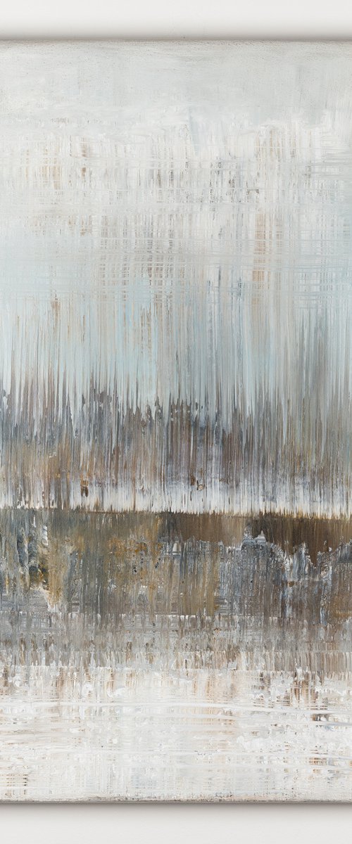 Brown abstract painting AF302 by Radek Smach