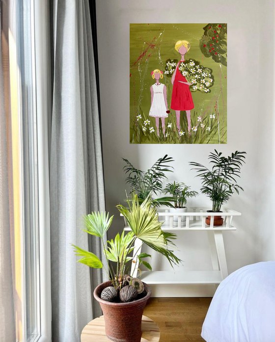 Sisters Original Painting