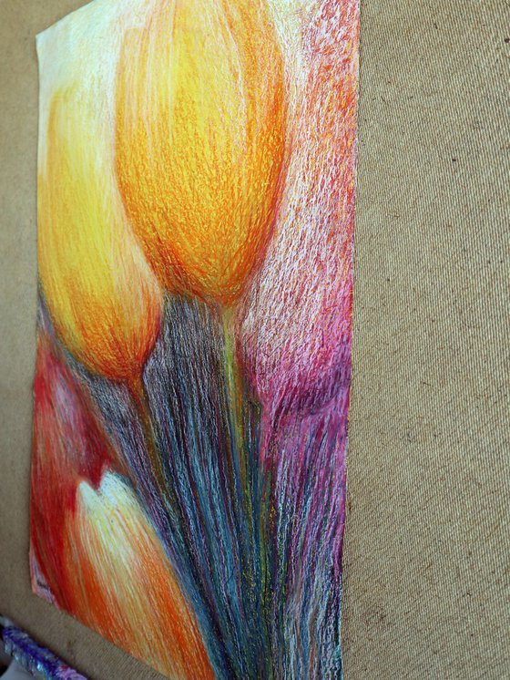 Fantasy with Flowers 337: paper 59x42cm