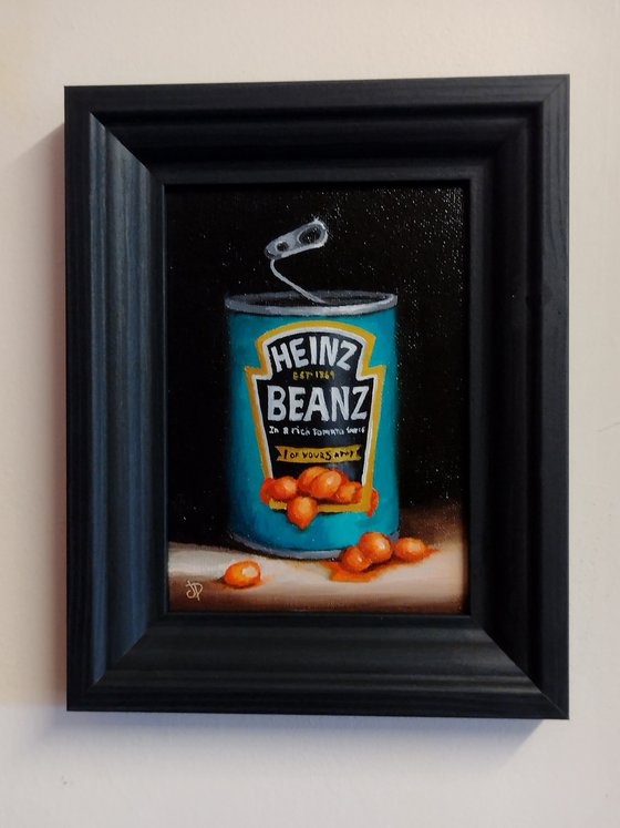 Heinz baked beans framed still life