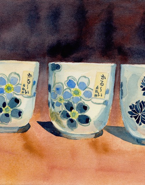 Three cups by Krystyna Szczepanowski