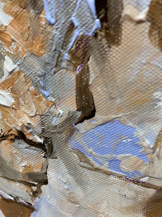 Waiting man in Blue.