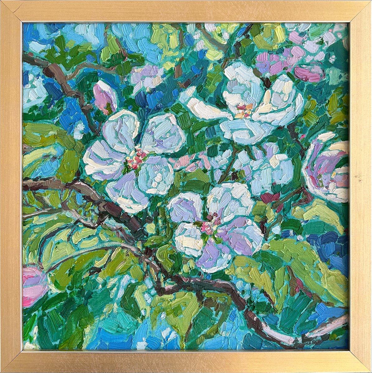 Spring Blossoms By Natalia Bessmertnova, 13 X 13, Artwork For Sale On Artfinder