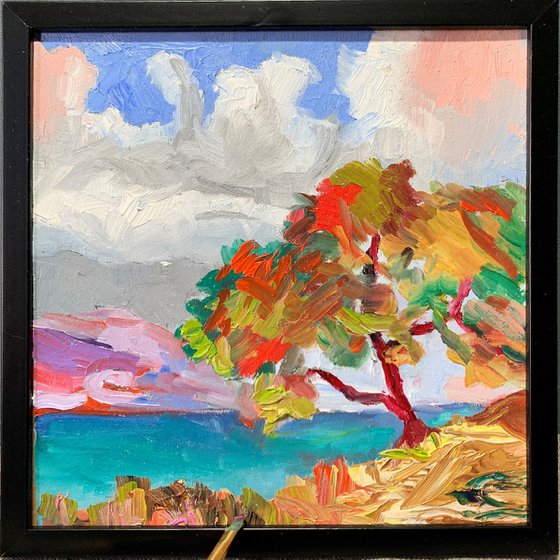 Landscape with the trees.