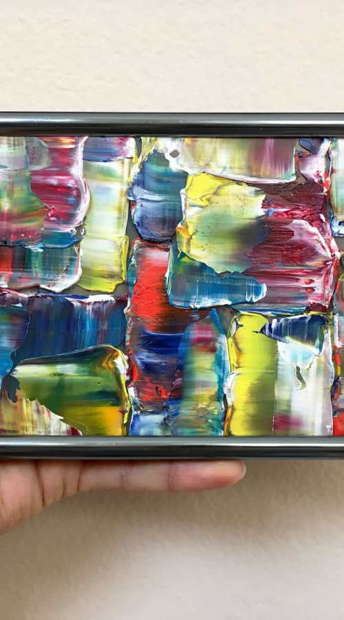 "Spread It On Thick" - Original PMS Micro Painting on glass by Preston M. Smith (PMS)