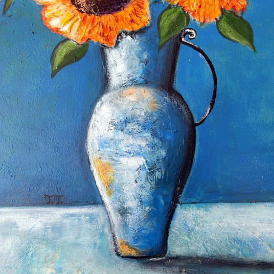 Orange Sunflowers