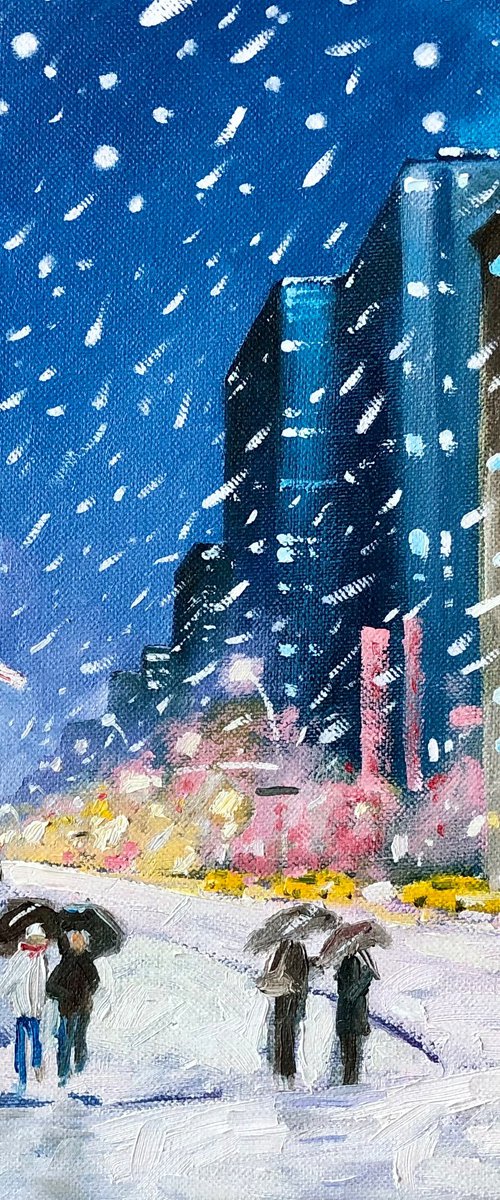 Snowfall in NY #2 by Volodymyr Smoliak