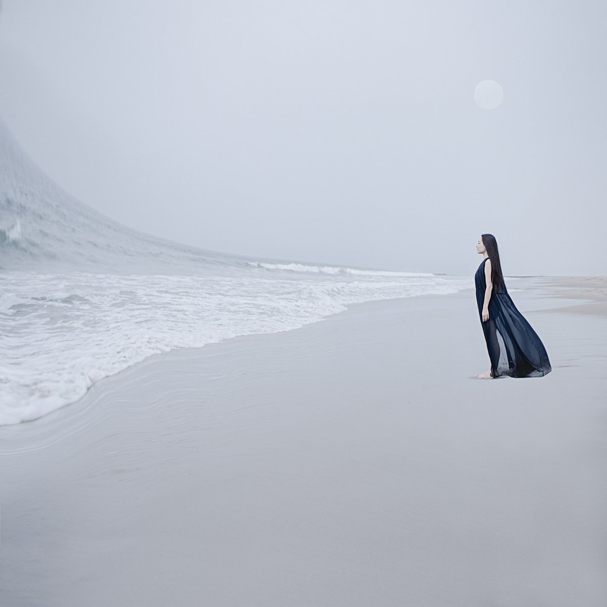 Surrealistic Abstract Photograph By Dasha Pears, 28 X 28, From The Bottom Of My Heart, Original Artwork