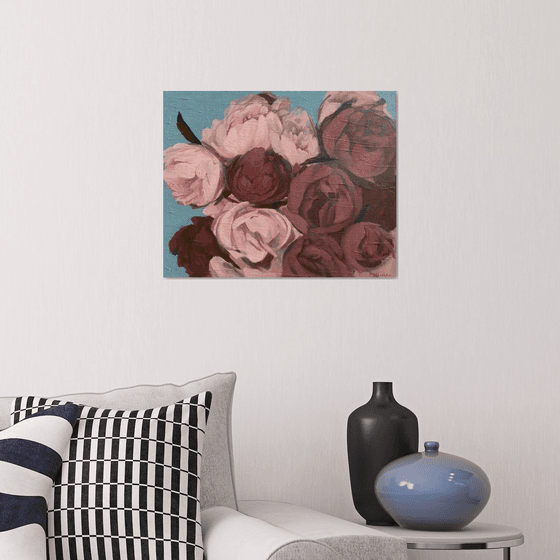 Peony flowers