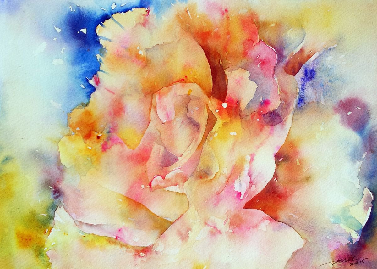 Rainbow Rose by Arti Chauhan