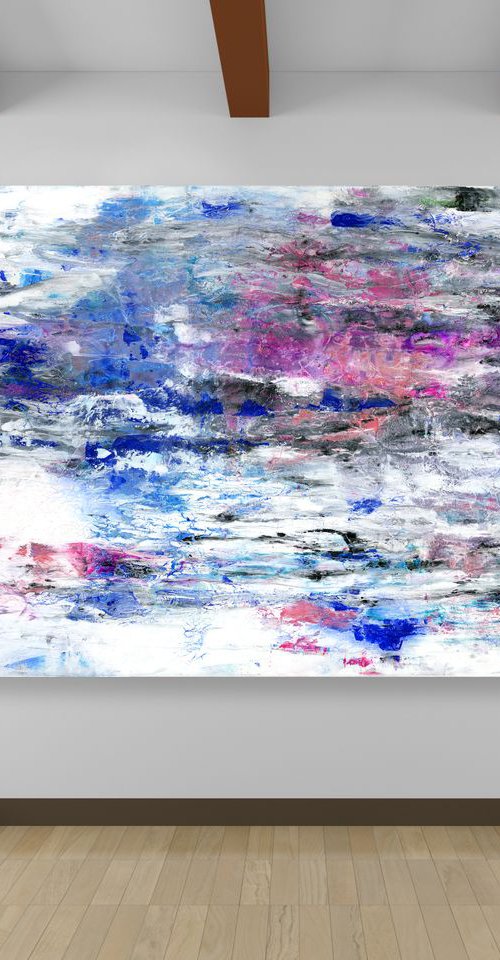 A New Song - Large Textural Abstract Painting by Kathy Morton Stanion by Kathy Morton Stanion